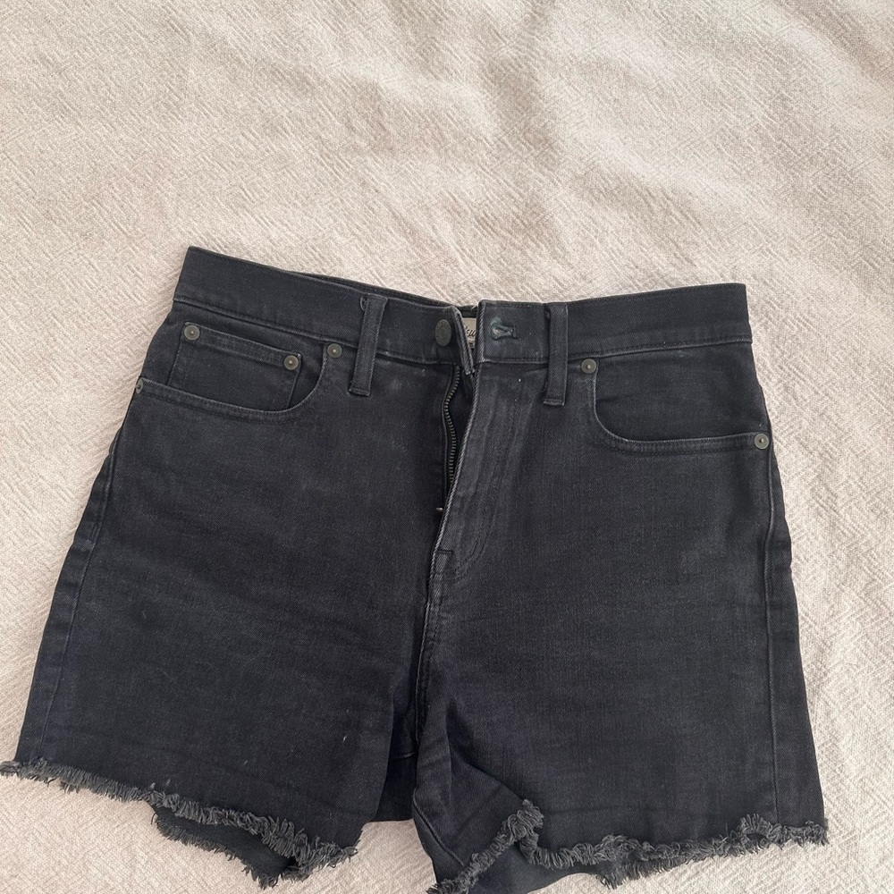 Black Denim Women's Shorts